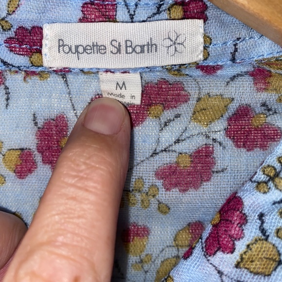 Poupette St Barth Cover Up Gauze Dress M - Picture 4 of 5